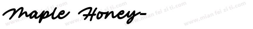 Maple Honey字体转换